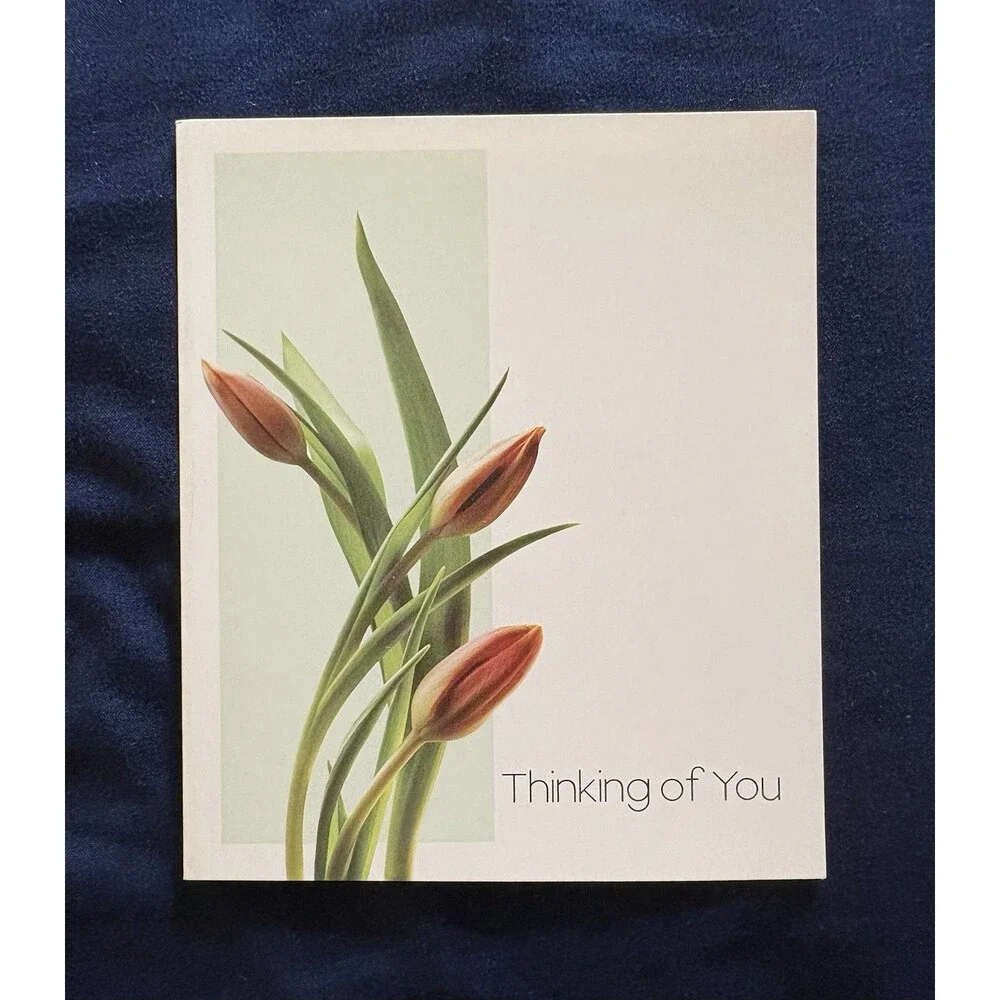 Thinking Of You Card with White Envelope | Flower design by Habitat